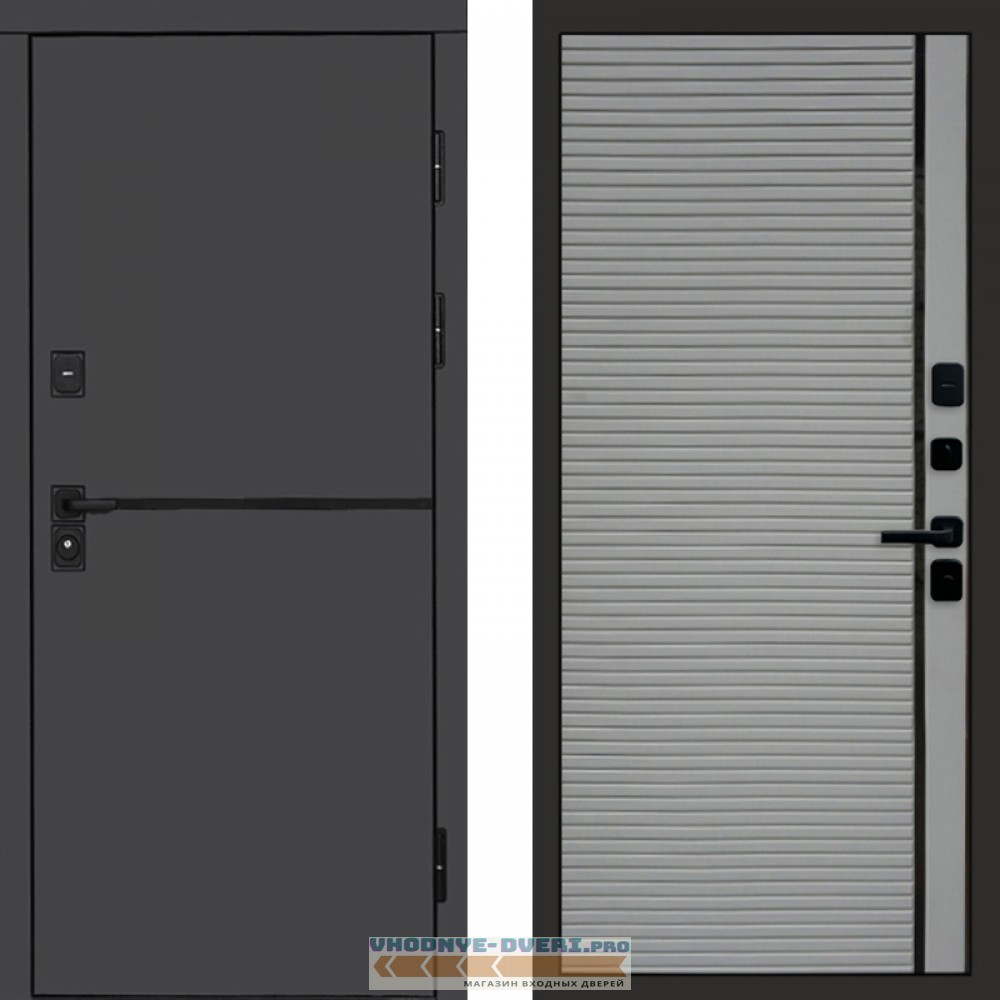 Входная дверь Тренд Графит Porte Grey софт